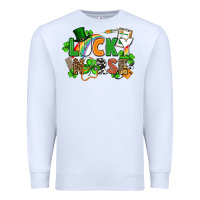 White lucky nurse St. Patrick's Day Premium Sweatshirt - FaDigitalArtStudio
