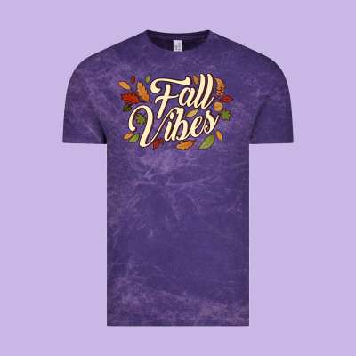 Fall Vibes Vintage Tee Designed By Jahusdesignshop
