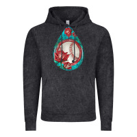 Vintage Black baseball and western roses teardrop  7 Vintage Hoodie - BundleAndBundleShop