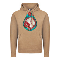 Vintage Coffee baseball and western roses teardrop  7 Vintage Hoodie - BundleAndBundleShop