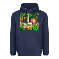 Navy my 1st st patricks day Heavyweight Hoodie - FaDigitalArtStudio
