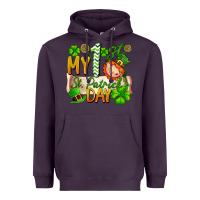 Plum my 1st st patricks day Heavyweight Hoodie - FaDigitalArtStudio