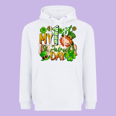 My 1st St Patricks Day Heavyweight Hoodie Designed By Fadigitalartstudio