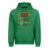 Emerald It's a Good Day To Have a Lucky Day Urban Hoodie - CowhideDigitalArt