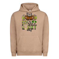 Pigment Burro It's a Good Day To Have a Lucky Day Urban Hoodie - CowhideDigitalArt