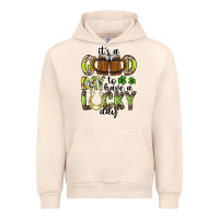 Sandshell It's a Good Day To Have a Lucky Day Urban Hoodie - CowhideDigitalArt