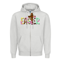 Dove Grey Easter crown of thorns Easter Day Zipper Hoodie - HowdyJamesFarm