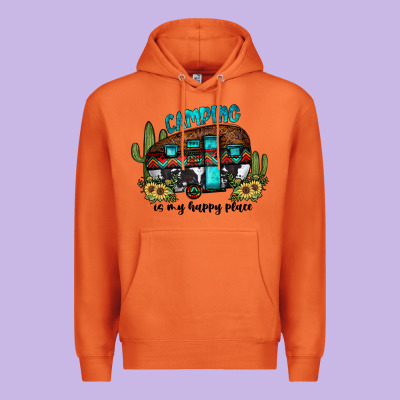 Camping Is My Happy Place2 Premium Hoodie Designed By Jahusdesignshop