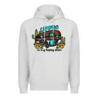 Dove Grey camping is my happy place2 Premium Hoodie - JahusDesignShop
