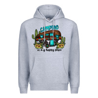 Heather Grey camping is my happy place2 Premium Hoodie - JahusDesignShop