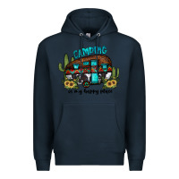 Navy camping is my happy place2 Premium Hoodie - JahusDesignShop