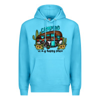 Ocean Blue camping is my happy place2 Premium Hoodie - JahusDesignShop