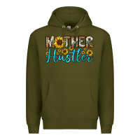 Army Green mother hustler Premium Hoodie - OliviaCreatesArt