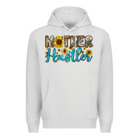 Dove Grey mother hustler Premium Hoodie - OliviaCreatesArt
