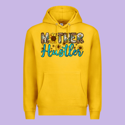 Mother Hustler Premium Hoodie Designed By Oliviacreatesart