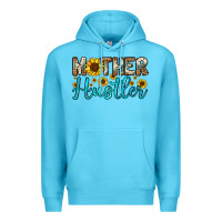 Ocean Blue mother hustler Premium Hoodie - OliviaCreatesArt