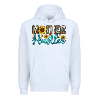 White mother hustler Premium Hoodie - OliviaCreatesArt