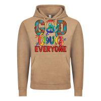 Vintage Coffee Lgbtq God Loves Everyone With Unicorn Vintage Hoodie - BundleAndBundleShop
