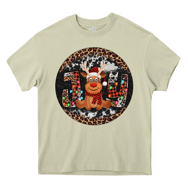 Joy Reindeer Christmas Ornament Heavy Core Tee by Jasminsmagicworld | Teevron