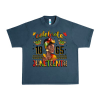 Midnight Navy celebrate 1865 juneteenth with black woman Urban Heavy Tee - LillyAllenDesigns