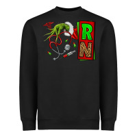 Black Christmas Character  Nurse Heavyweight Sweatshirt - NancyCooperArtShop