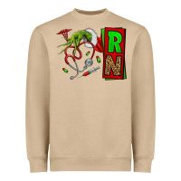 Mushroom Christmas Character  Nurse Heavyweight Sweatshirt - NancyCooperArtShop