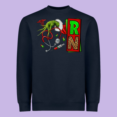Christmas Character  Nurse Heavyweight Sweatshirt Designed By Nancycooperartshop