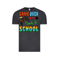 Vintage Black game over back to school Vintage Tee - BundleAndBundleShop