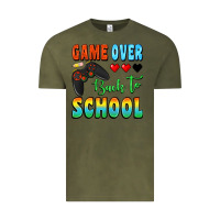 Vintage Olive game over back to school Vintage Tee - BundleAndBundleShop
