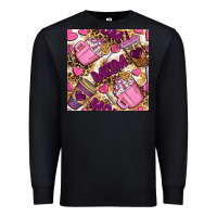 Black mom coffee cups with leopard seamless pattern bbs Premium Sweatshirt - BundleAndBundleShop