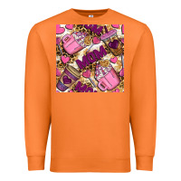 Carrot mom coffee cups with leopard seamless pattern bbs Premium Sweatshirt - BundleAndBundleShop