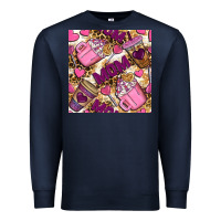 Navy mom coffee cups with leopard seamless pattern bbs Premium Sweatshirt - BundleAndBundleShop