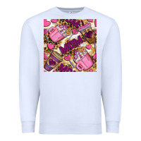 White mom coffee cups with leopard seamless pattern bbs Premium Sweatshirt - BundleAndBundleShop