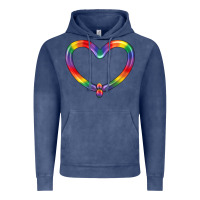 Vintage Denim Lgbtq Heart Balloon Vintage Hoodie - BundleAndBundleShop
