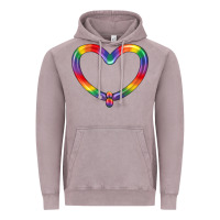 Vintage Zinc Lgbtq Heart Balloon Vintage Hoodie - BundleAndBundleShop