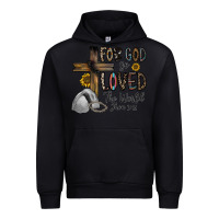 Black for god so loved the world jhon Urban Hoodie - CowhideDigitalArt