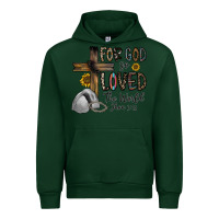 Forest Green for god so loved the world jhon Urban Hoodie - CowhideDigitalArt