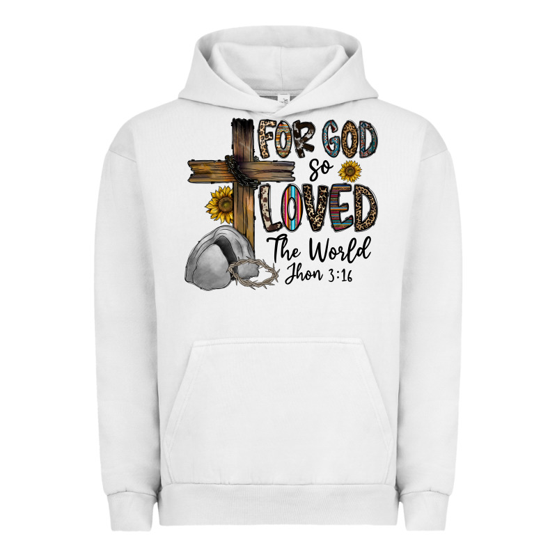 For God So Loved The World Jhon Urban Hoodie by CowhideDigitalArt | Teevron