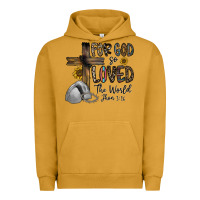 Pigment Peanut Butter for god so loved the world jhon Urban Hoodie - CowhideDigitalArt