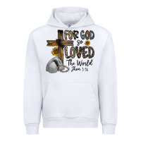 White for god so loved the world jhon Urban Hoodie - CowhideDigitalArt