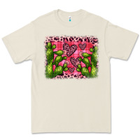 Bone valentine's day cactus background Premium Tee - JahusDesignShop