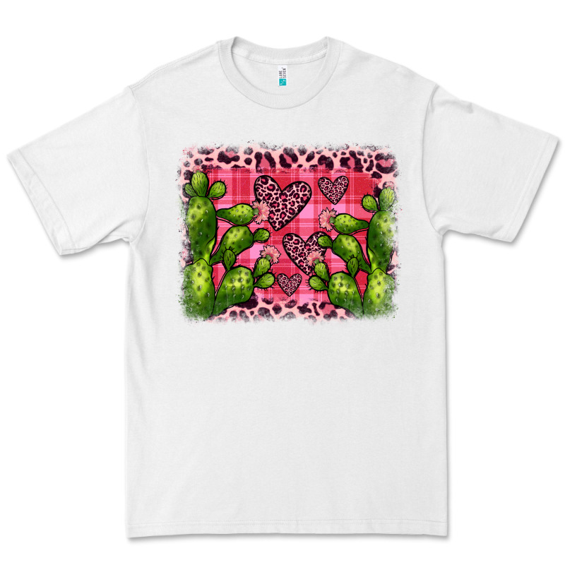 Valentine's Day Cactus Background Premium Tee by JahusDesignShop | Teevron