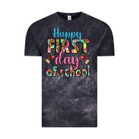 Cloud Black happy first day of school Vintage Tee - BundleAndBundleShop
