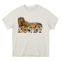 Cream howdy killer Heavy Core Tee - NancyCooperArtShop