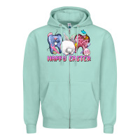 Seafoam Happy Easter Dental Easter Day Zipper Hoodie - CowGirlArtShop