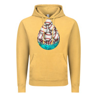 Vintage Mustard baseball and western roses teardrop  8 Vintage Hoodie - BundleAndBundleShop