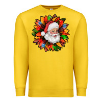 Lemon santa claus with sunflower christmas bbs Premium Sweatshirt - BundleAndBundleShop