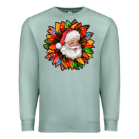 Seafoam santa claus with sunflower christmas bbs Premium Sweatshirt - BundleAndBundleShop