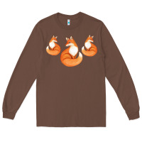 Chestnut Three Little Foxes IN Fox Family I Gift Long Sleeve Tee - Bettercallsaul