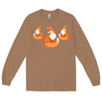 Toasted Coconut Three Little Foxes IN Fox Family I Gift Long Sleeve Tee - Bettercallsaul
